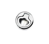 Accessori per camper Chiusura a scatto for portello di barche e camper, serratura universale for porta di yacht, camper, armadietto, parti di ferramenta Facile installazione(Silver,Large Plactic)