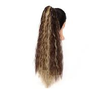 Accessori per Capelli 24 "Lungo Riccio Con Coulisse Pasta Sfoglia Coda Di Cavallo Estensione Dei Capelli Sintetici Coda Di Cavallo Clip Panino per Donne Uso Quotidiano Accessori Per Capelli Per Le