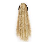 Accessori per Capelli 24 "Lungo Riccio Con Coulisse Pasta Sfoglia Coda Di Cavallo Estensione Dei Capelli Sintetici Coda Di Cavallo Clip Panino per Donne Uso Quotidiano Accessori Per Capelli Per Le