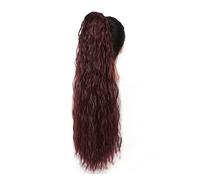 Accessori per Capelli 24 "Lungo Riccio Con Coulisse Pasta Sfoglia Coda Di Cavallo Estensione Dei Capelli Sintetici Coda Di Cavallo Clip Panino per Donne Uso Quotidiano Accessori Per Capelli Per Le