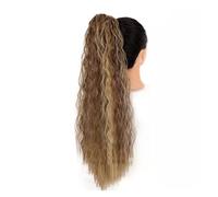 Accessori per capelli 24 "Lungo Riccio Con Coulisse Pasta Sfoglia Coda di Cavallo Estensione Dei Capelli Sintetici Coda di Cavallo Clip Panino per Donne Uso Quotidiano Accessori Per Capelli Per Le