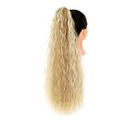 Accessori per Capelli 24 "Lungo Riccio Con Coulisse Pasta Sfoglia Coda di Cavallo Estensione Dei Capelli Sintetici Coda Di Cavallo Clip Panino per Donne Uso Quotidiano Accessori Per Capelli Per Le