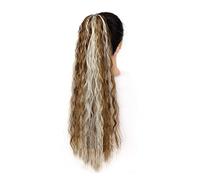 Accessori per capelli 24 "Lungo Riccio Con Coulisse Pasta Sfoglia Coda di Cavallo Estensione Dei Capelli Sintetici Coda di Cavallo Clip Panino per Donne Uso Quotidiano Accessori Per Capelli Per Le