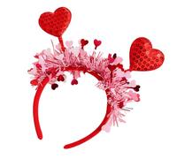 Accessori per capelli a forma di cuore, accessori per capelli, accessori per capelli per San , fascia per capelli con paillettes, 21 x 24 cm, per amanti, mogli, fidanzate, madri