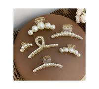Accessori per capelli alla moda, fermagli per capelli versatili decorati con perle per donne, clip antiscivolo a tenuta forte per tutti i ti