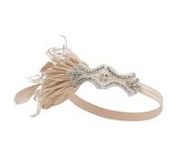 Accessori per capelli anni '20 con piume Flapper Fascia ruggenti anni '20 Accessori per capelli Vintage Clip per capelli Paillettes Cerchio per capelli Accessori per capelli per ragazze donne