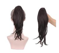 Accessori Per Capelli Capelli di media lunghezza da donna da 12 pollici, coda di cavallo, piccola treccia, estensione della coda di cavallo con clip ad artiglio, parrucca lunga e dritta, chignon Pezzi