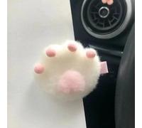 Accessori per capelli con ali d'angelo in peluche, perfetti per giovani (gatto bianco)