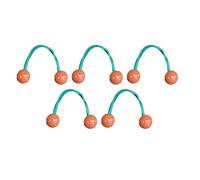 Accessori per capelli con decorazione a sfera, 5/7 pezzi, corda elastica con nodi colorati, anelli per donne, adatti al cuoio capelluto, non dannoso, arancione delicato