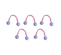 Accessori per capelli con decorazione a sfera, 5/7 pezzi, corda elastica con nodi colorati, anelli per donne, adatti al cuoio capelluto, non dannoso, viola delicato