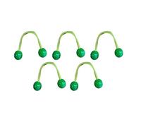Accessori per capelli con decorazione a sfera, 5/7 pezzi, corda elastica con nodi colorati, anelli per donne, adatti al cuoio capelluto, non dannoso, verde delicato
