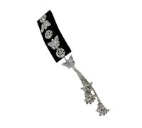 Accessori per capelli con nappe argentate con farfalle e rose, per occasioni speciali ed eleganza quotidiana