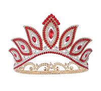 Accessori per capelli corona di tiara per donne regina reale alla moda splendide diademi da sposa cristallini e corone Accessori per capelli con ghiandate per capelli oro