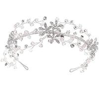 Accessori per capelli, corona vintage con diamanti di cristallo, fascia da sposa - gioielli strass copricapo - Tiara coronale grande corona per copricapo alla moda