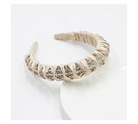 Accessori per capelli da boutique di moda Donna Fascia per capelli a tesa larga in velluto dorato con cristalli Fascia per capelli da ragazza selvaggia Copricapo