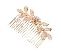 Accessori Per Capelli Da Sposa 3 pezzi/set accessori for capelli da sposa fermagli for capelli a foglia for le donne forcina for copricapo da sposa in cristallo for matrimonio Per La Decorazione(Gold