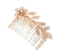 Accessori Per Capelli Da Sposa 3 pezzi/set accessori for capelli da sposa fermagli for capelli a foglia for le donne forcina for copricapo da sposa in cristallo for matrimonio Per La Decorazione(Gold