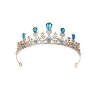 Accessori per capelli da sposa con diamanti per corona da sposa con accessori per capelli con gioielli di compleanno tiara, Cristallo lega metall Cristallo