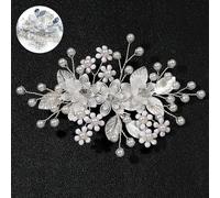 Accessori per capelli da sposa in argento, accessori per capelli da sposa, con fiori traforati e foglie testurizzate, versatile fermaglio per capelli da sposa, damigella d'onore e ospiti
