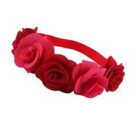 Accessori per capelli delle neonate della Rosa dei capelli del fiore del cerchio di simulazione floreale fascia del fiore mano della testa del cerchio per il partito di nÈ bello e facile da usare.