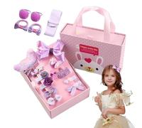 Accessori per capelli di bambina, accessori per capelli per ragazze, tagli di capelli, set di 18 forcine per capelli eleganti, principessa puzzle assortimento per