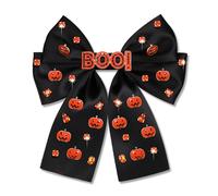 Accessori per capelli di Halloween per donne, spettrali fermagli per capelli di Halloween, caramelle, mais, zucca, fantasma, fiocchi per capelli, grandi nastri per capelli arancioni e neri, fermagli