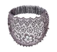 Accessori per capelli di lusso, fascia elastica larga in pizzo floreale, fasce per capelli boho-chic con cristalli e perle, per donne, moda, vacanze e styling quotidiano
