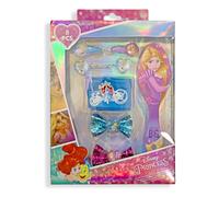 Accessori per capelli Disney Principesse kit 8 pz spazzola fermagli 2704