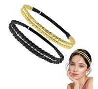 Accessori Per Capelli Elastici Intrecciati A 2 Pezzi, Retrò Ed Elei, Semplici E Personalizzati Accessori Per Le Donne, Dimensioni Regolabili, Accessori Per Abbigliamento.