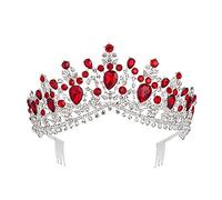 Accessori per capelli fascia per donne per donne a più colori corone della sposa regina con pettine per la moda nuziale per capelli accessori per capelli