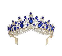 Accessori per capelli fascia per donne per donne a più colori corone della sposa regina con pettine per la moda nuziale per capelli accessori per capelli