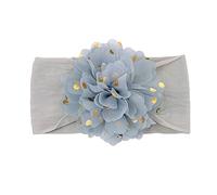 Accessori per capelli fatti a mano per neonati bambini neonati nylon fasce per capelli parrucchiere per bambini (grigio, taglia unica)