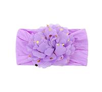 Accessori per capelli fatti a mano per neonati neonati neonato bambini neonati nylon fasce per capelli parrucchiere per bambini (viola, taglia unica)