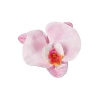 Accessori per capelli, fermaglio per capelli a forma di orchidea rosa, ornamento per capelli, forcina laterale, stile bohémien (rosa chiaro)