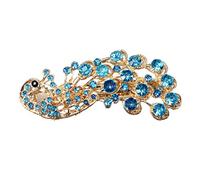 Accessori per Capelli in Strass in Lega di Zinco personalità della Moda Clip di Capelli semplici per Pavone Molto pratiche e Popolari Dexterous And Professional