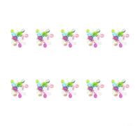 Accessori per capelli pasquali per bambini, con clip a becco d'anatra glitterate e motivi giocosi a forma di uova e pulcini, per occasioni festive (F)