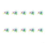 Accessori per capelli pasquali per bambini, con clip a becco d'anatra glitterato e motivi allegri a forma di uova e pulcini, per occasioni festive (B)