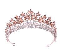 Accessori per Capelli per Donna Moda barocca Verde Rosso Blu Rosa Bianco Tiara di Cristallo Corona Fascia per Capelli Diadema Nuziale Corona Nuziale Rosa