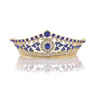 Accessori per capelli per donne Baroccia magnifica magnifica corona di matrimoni da sposa cristallina Crown per la testa della sposa Pageant Weddings 4