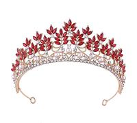 Accessori per capelli per donne BAROQUE FASIONE ROSSO VERDE ROSSO BLUI POSSA POSSA CRYRA CROPRA CRONTURA CONTENE BRIDAL Diadema Croona di matrimonio Red