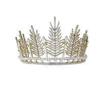 Accessori per capelli per donne Crown Crown Chieno da sposa Oro Colore argento Rinestone Crystal Diadem Principessa Tiaras Gold