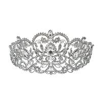 Accessori per capelli per donne grandi europee vintage principessa tiara da sposa corone di cristallo rinestone regina pagedbamtta