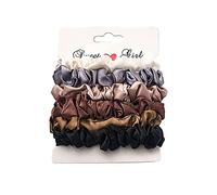 Accessori per capelli per ragazze, 6 pezzi di cravatta per capelli Elegante design semplice tutto abbinato Pratica bella corda per capelli estensibile per le donneDesign intelligente