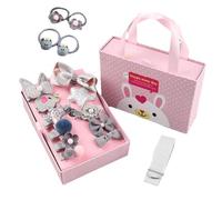 Accessori per capelli per ragazze, clip per capelli per bambini | Accessori per capelli glitter per ragazze - Insieme di 18 eleganti prigione principessa, copricapo set per il balletto della scuola pe