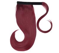 Accessori Per Capelli Pettine for capelli a coda di cavallo avvolgente sintetico elasticizzato da 18 pollici Estensioni for capelli lisci a coda di cavallo Panino for capelli for donna Pezzi Di Capell