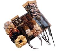 Accessori per capelli Set per donne porta coda di cavallo Scriveri per capelli scrupoli cravatte per capelli set di strumenti per lo strumento di acc