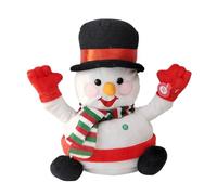 Accessori per casa delle bambole in miniatura Babbo Natale peluche bambole cantano canzoni inglesi Babbo Natale giocattoli per bambini sono belli e accessori (bianco, 24 x 24 x 13 cm)
