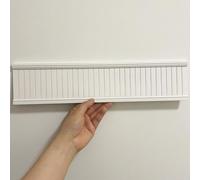 Accessori per casa delle bambole in miniatura, carta da parati per boiserie - Pannelli da parete per case delle bambole in miniatura decorativi in scala 1/12 1/6, bianco