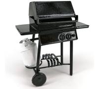 Accessori per casa delle bambole in scala 1:12, griglia per barbecue in metallo con serbatoio del gas, decorazioni miniatura fai-da-te per la decorazione della casa delle bambole, per gli amanti