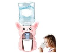 Accessori per casa delle bambole, Mini distributore d'acqua a forma di coniglio Simpatico cartone animato Simulazione Distributore d'acqua per bambini per fare finta di giocare Accessori per casa del